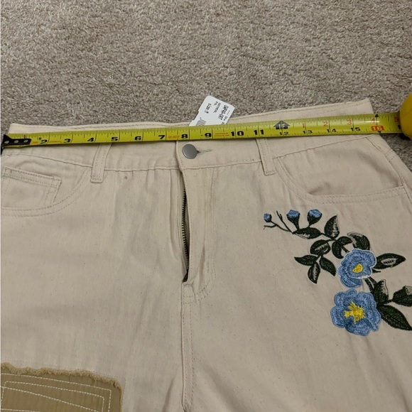 POL PATCH WORK DENIM SIZE MEDIUM NEW WITH TAGS - Picture 12 of 12